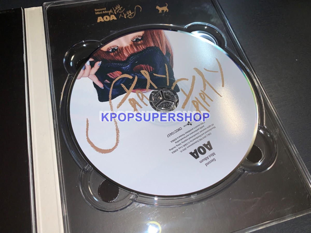 AOA 2nd Mini Album Like A Cat Autographed Signed CD Good No