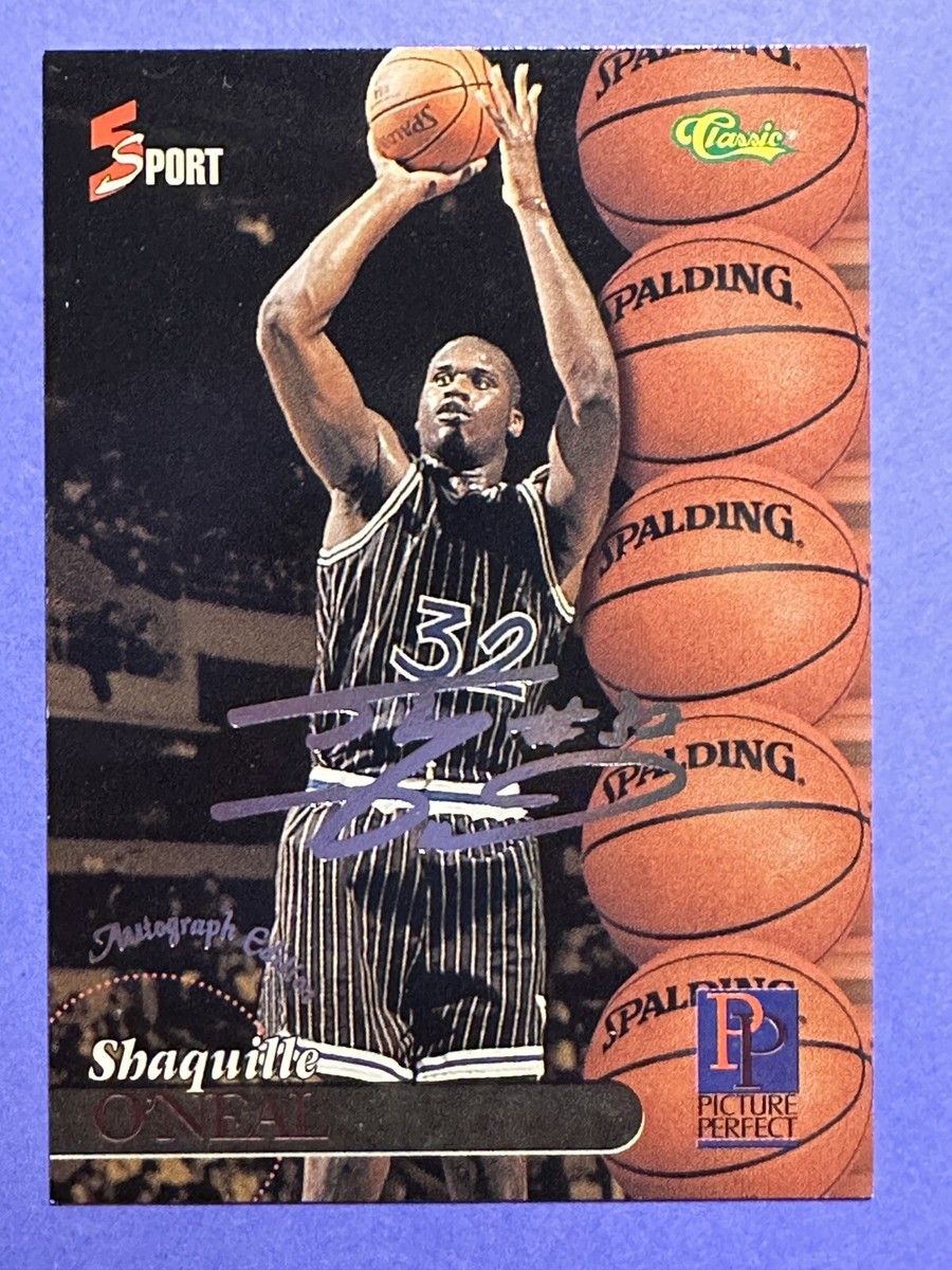 1995 Classic 5Sport Autograph Edition Silver Shaquille O'Neal #S99
