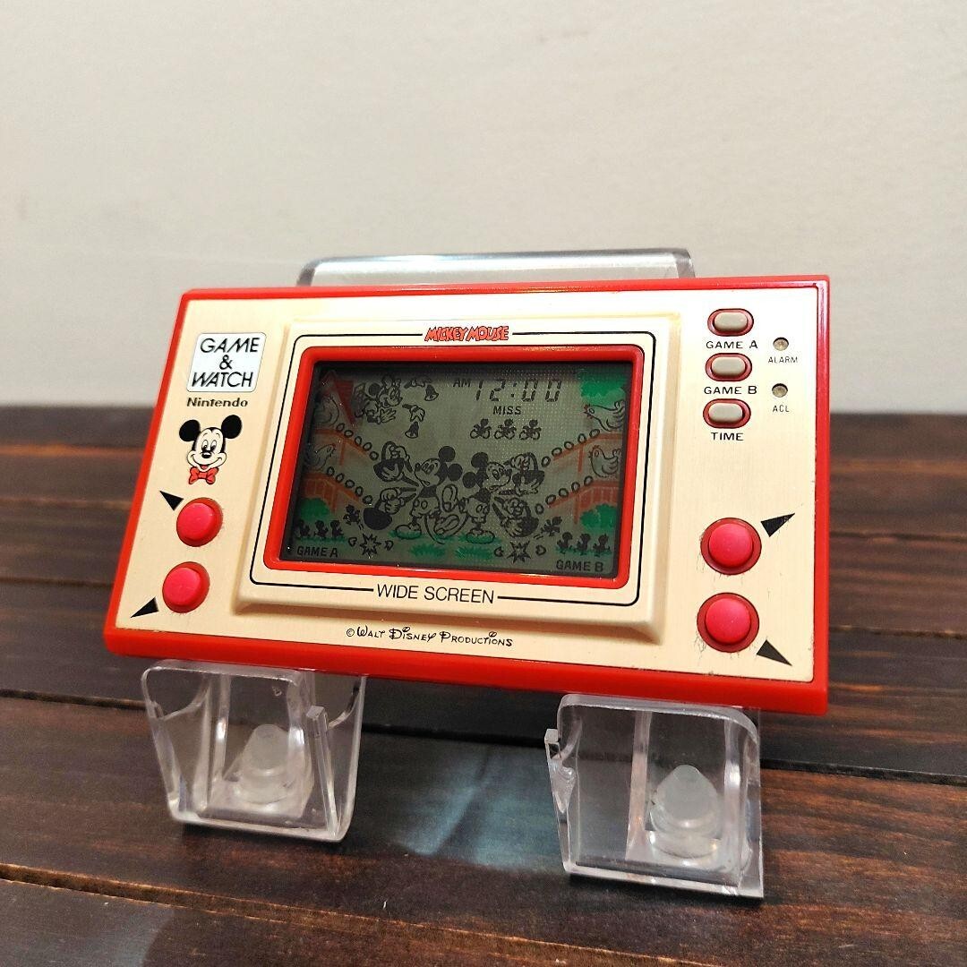 NINTENDO GAME AND & WATCH Mickey mouse Wide Screen 1981 Direct