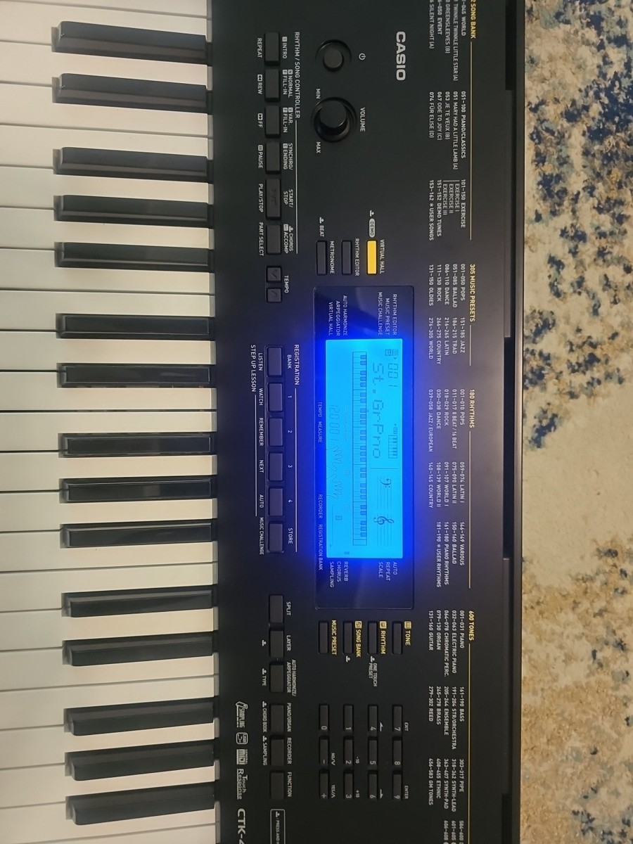 Casio CTK 4400 Battery Operated Digital Display Keyboard 61 Keys