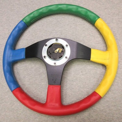 MOMO Benetton Formula 1 Steering Wheel 350mm 92 4-Color Leather