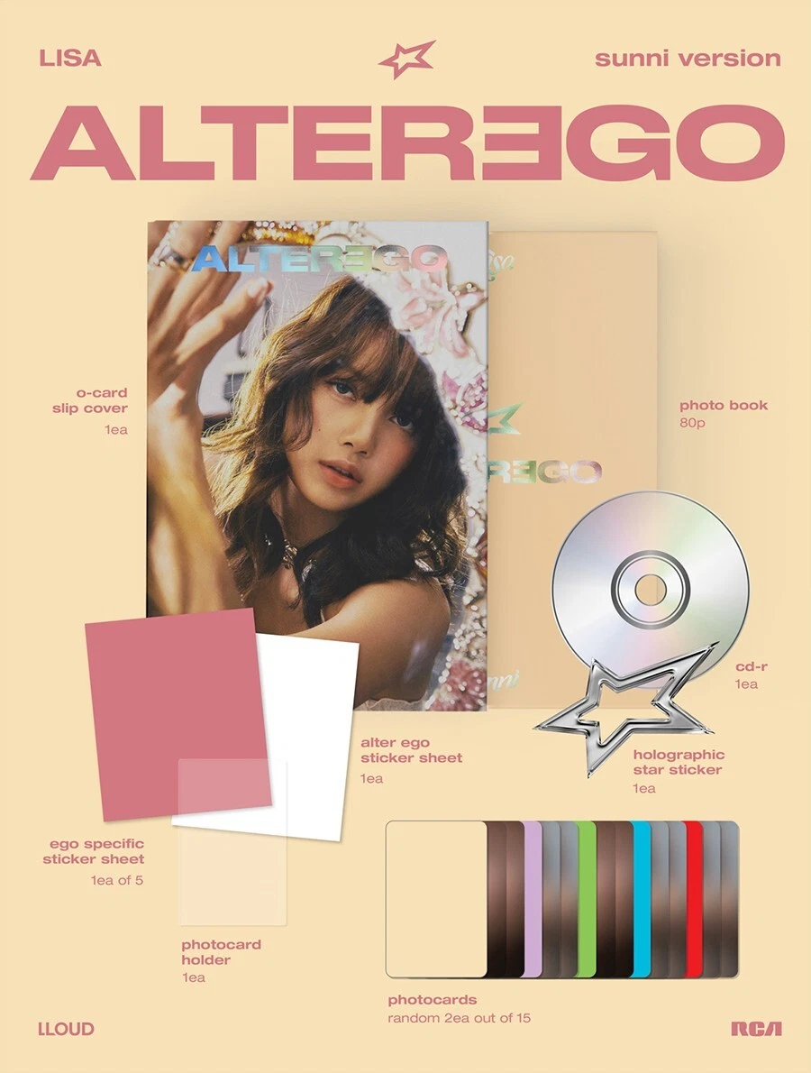 BLACKPINK LISA [ALTER EGO] Album PHOTO BOOK Ver./CD-R+Book+3
