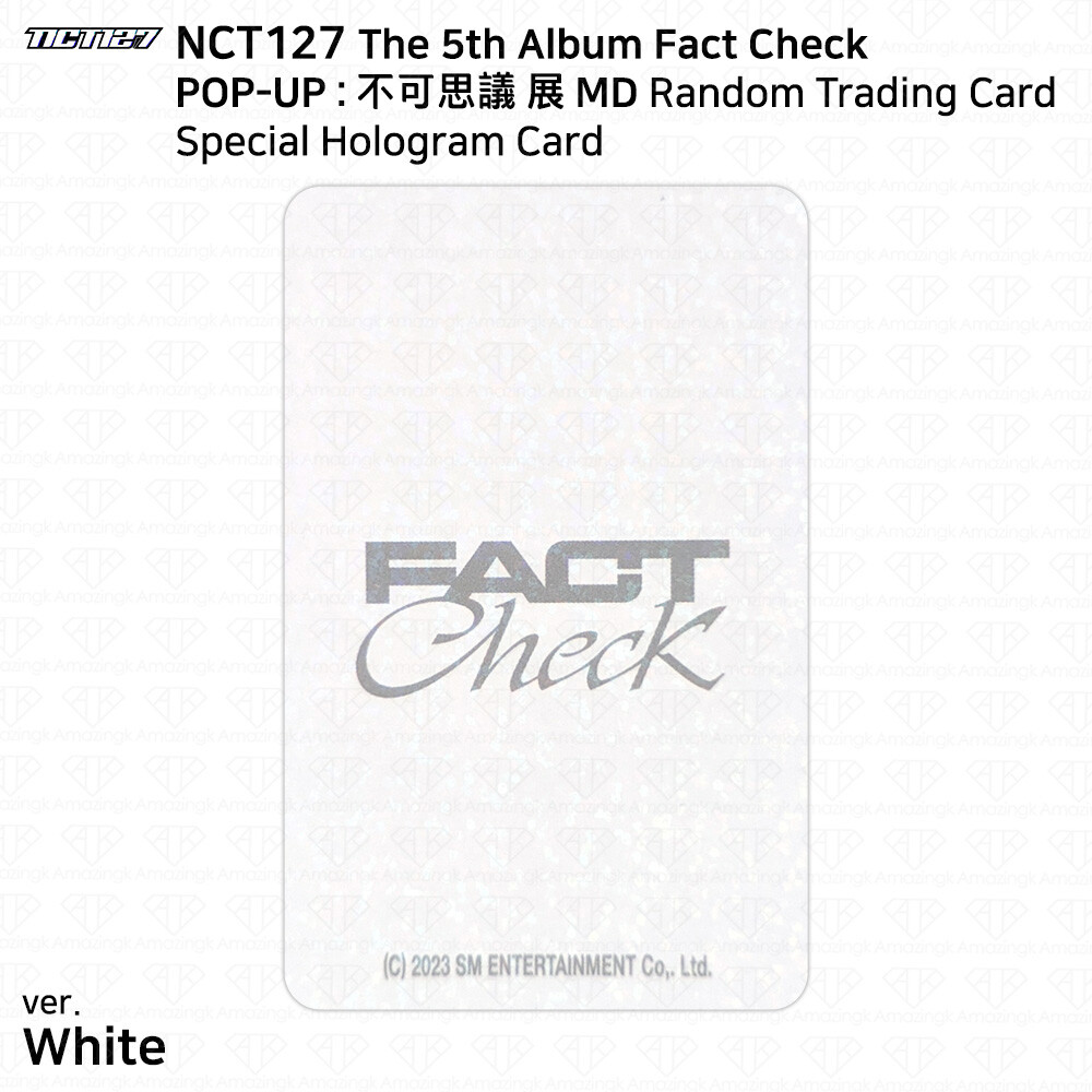 NCT 127 5th Album Fact Check 不可思議 展 MD Random Trading Card