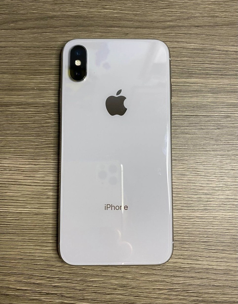 Apple iPhone X - 64GB - Silver (Unlocked) A1865 (CDMA + GSM