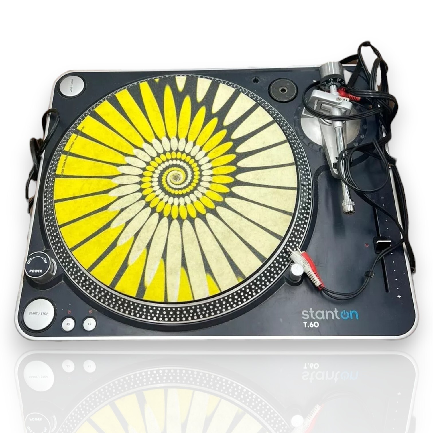 Stanton T.60 ターンテーブル 2台 ミキサーセット各種コード付き-唐三彩