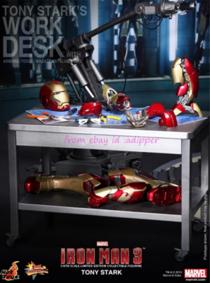 Hot Toys Mms191 1/6 Iron Man 3 Tony Stark Workshop Armor Testing