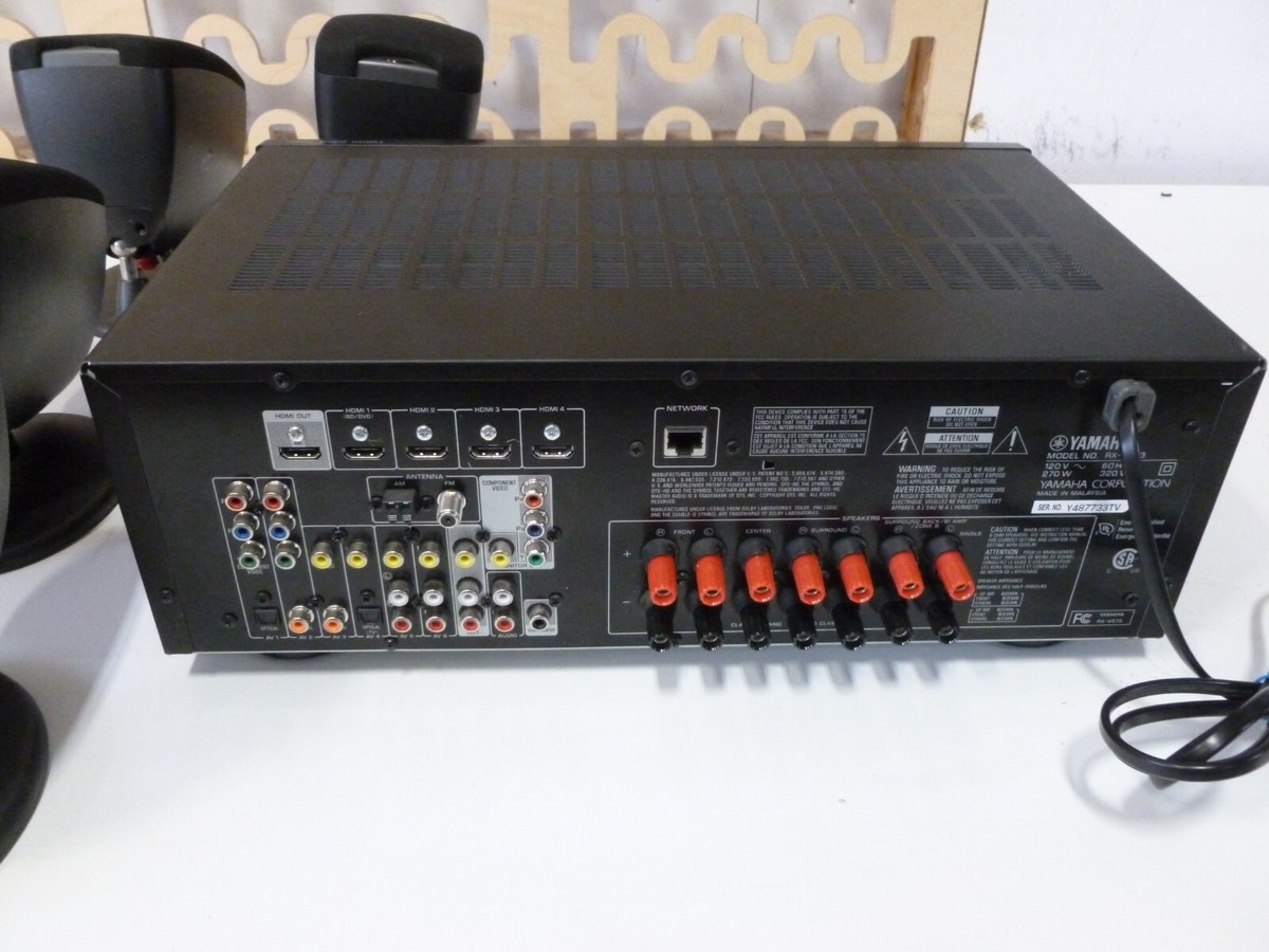 Bundled: Yamaha RX-V573 7.1 Channel Receiver w/(5) Klipsch Quintet