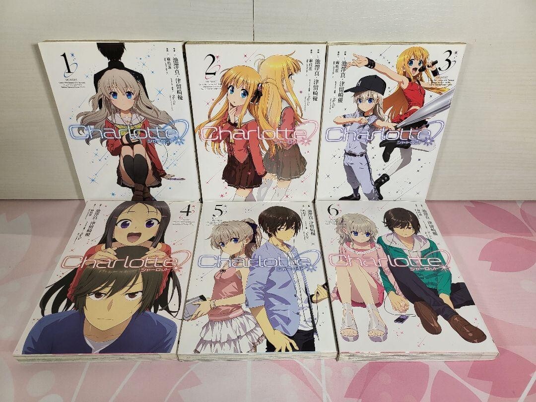 Charlotte Vol.1-6 Manga Full Comic Complete set Japanese language