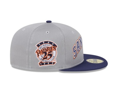 New Era San Diego Padres Pivot Mesh Grey Navy Blue 59FIFTY Hat MLB