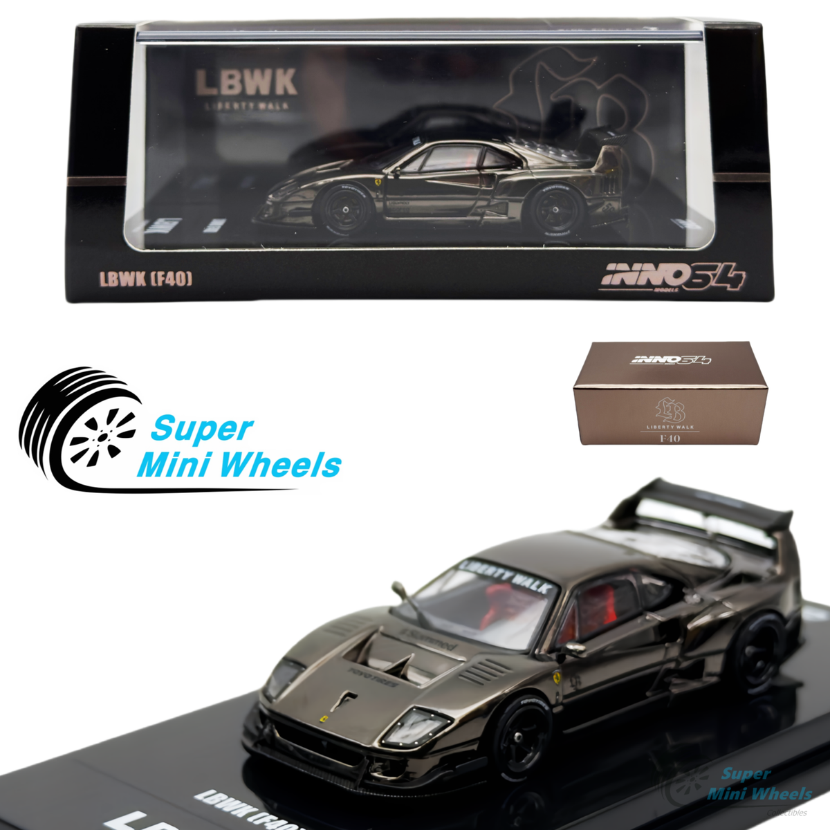 INNO イノモデル 1/64 リバティーウォーク f40 12セット チェイス