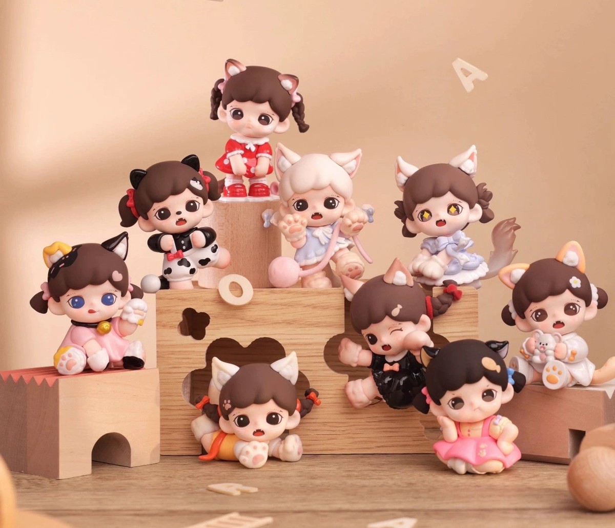Tntspace Zoraa Meow Cat Face Mini Series Blind Box Confirmed