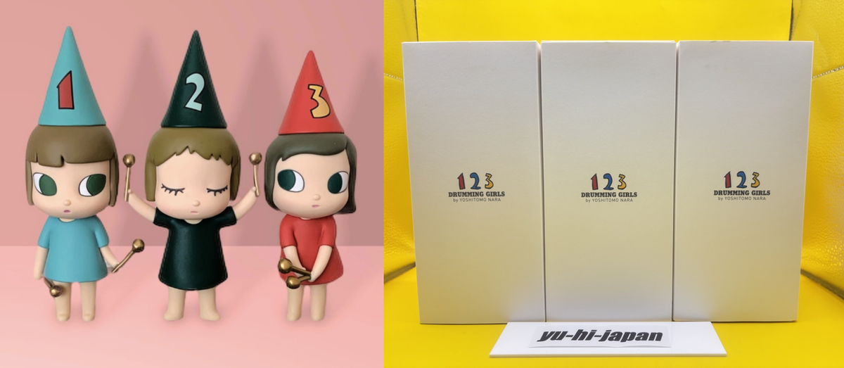 Yoshitomo Nara figure [Drumming Girls 1・2・3 (123 Drumming Girls