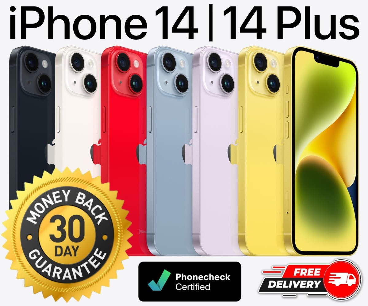 Apple iPhone 14 | 14 Plus 128GB | 256GB | 512GB - Unlocked AT&T