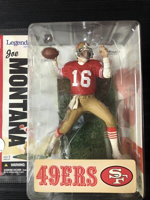 MCFARLANE NFL LEGENDS SERIES 2 49ERS HOF QB JOE MONTANA FIGURE