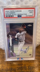 Luis Robert 直筆サインカード/99 2019 Leaf MLB