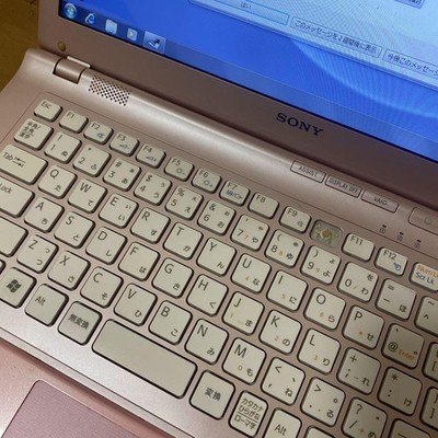 Sony VAIO Laptop Pink Windows7 Hello Kitty Mouse Japanese Keyboard