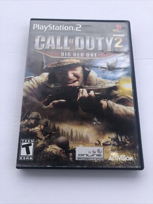 PS2 COD Finest Hour and Big Red One Video Game Lot Call of Duty