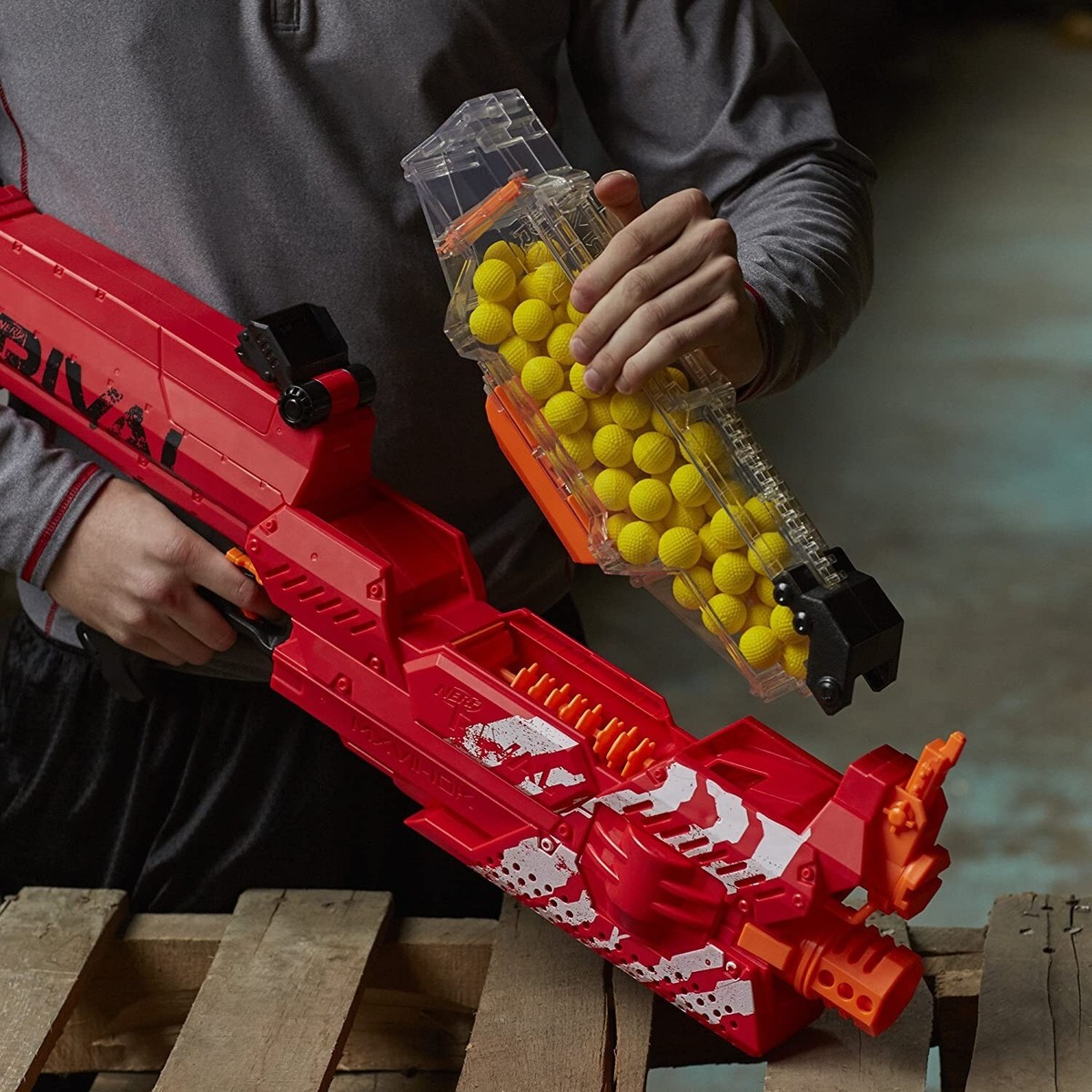 Nerf Rival Nemesis Blaster MXVII-10K - Red (B8240US20) | eBay