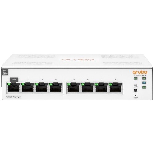 Open box HPE Aruba JL258A 2930F 8G PoE+ 2SFP+ - 8-Ports - Managed