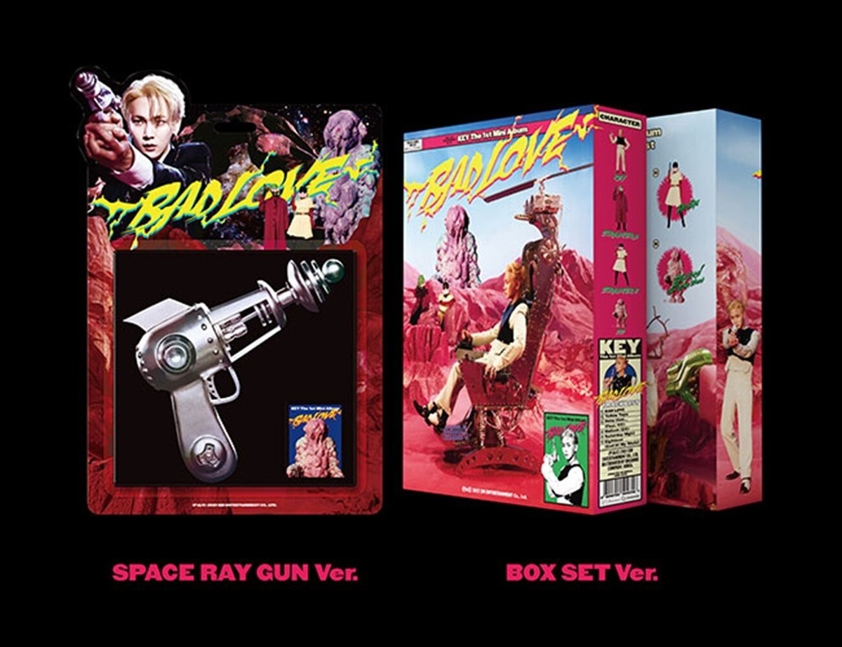KEY SHINee 1st Mini Album BAD LOVE SPACE RAY GUN+BOX SET 2SET CD+
