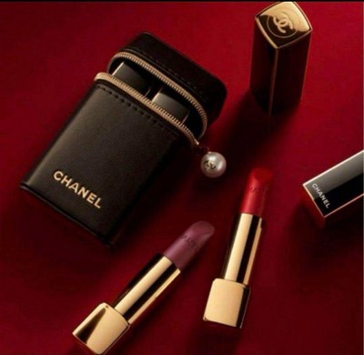 CHANEL ROUGE ALLURE VELVET LES PERLES SET OF 2 Lipstick & Pouch