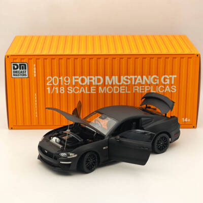 DM 1/18 Scale Model Replicas Ford Mustang GT 2019 Matte Black RHD
