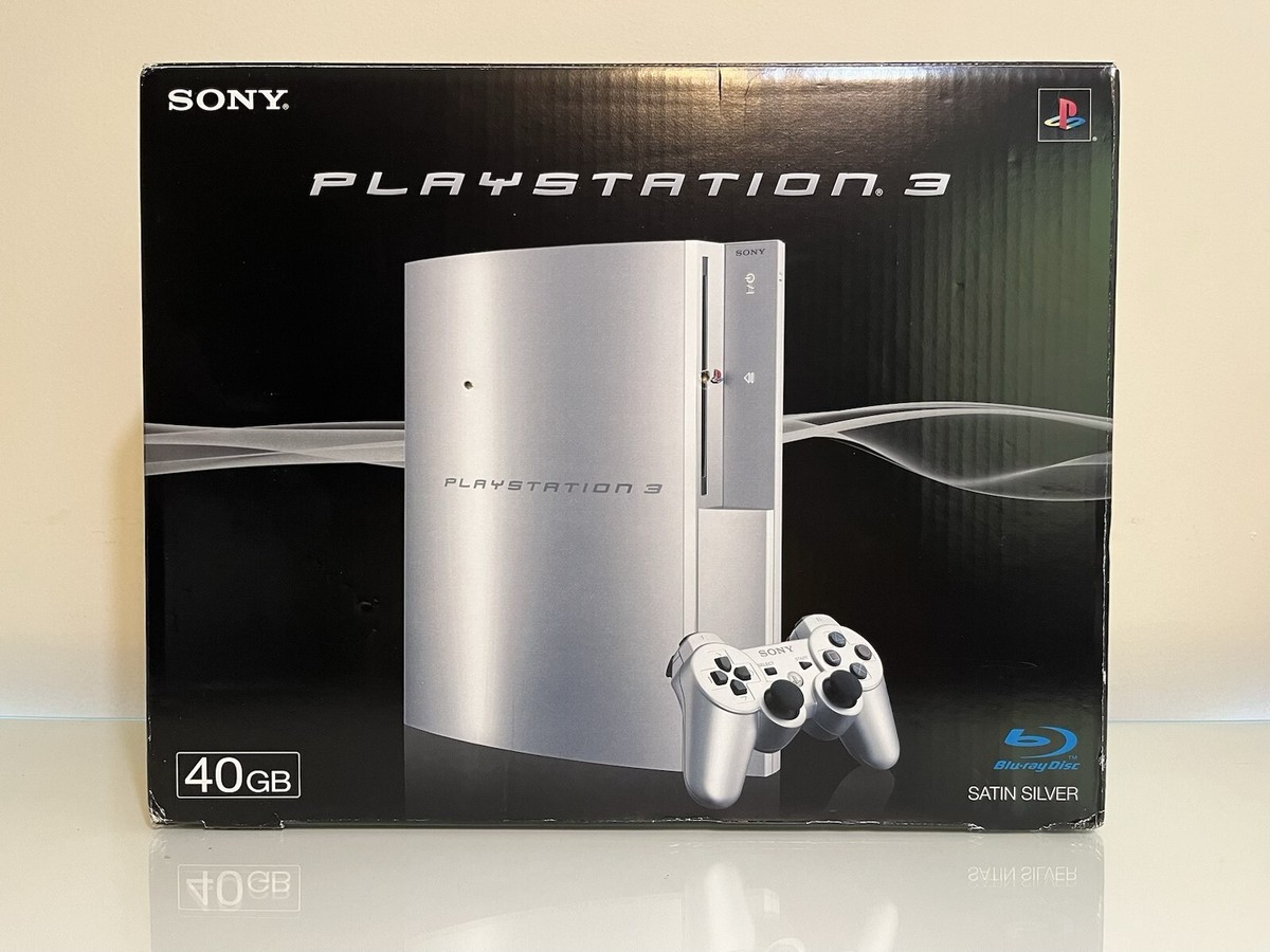 Sony PlayStation 3 Launch Edition 40GB Satin Silver Console for