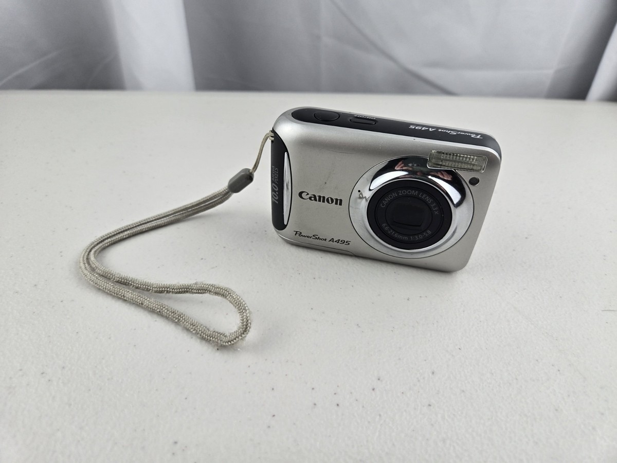Canon Powershot A495 Digital Compact Camera Working Silver | eBay