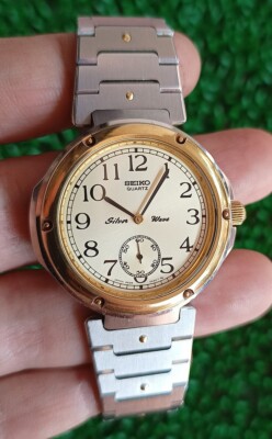 RARE VINTAGE SEIKO SILVER WAVE 2628-0110 ORIGINAL DIAL QUARTZ GENT