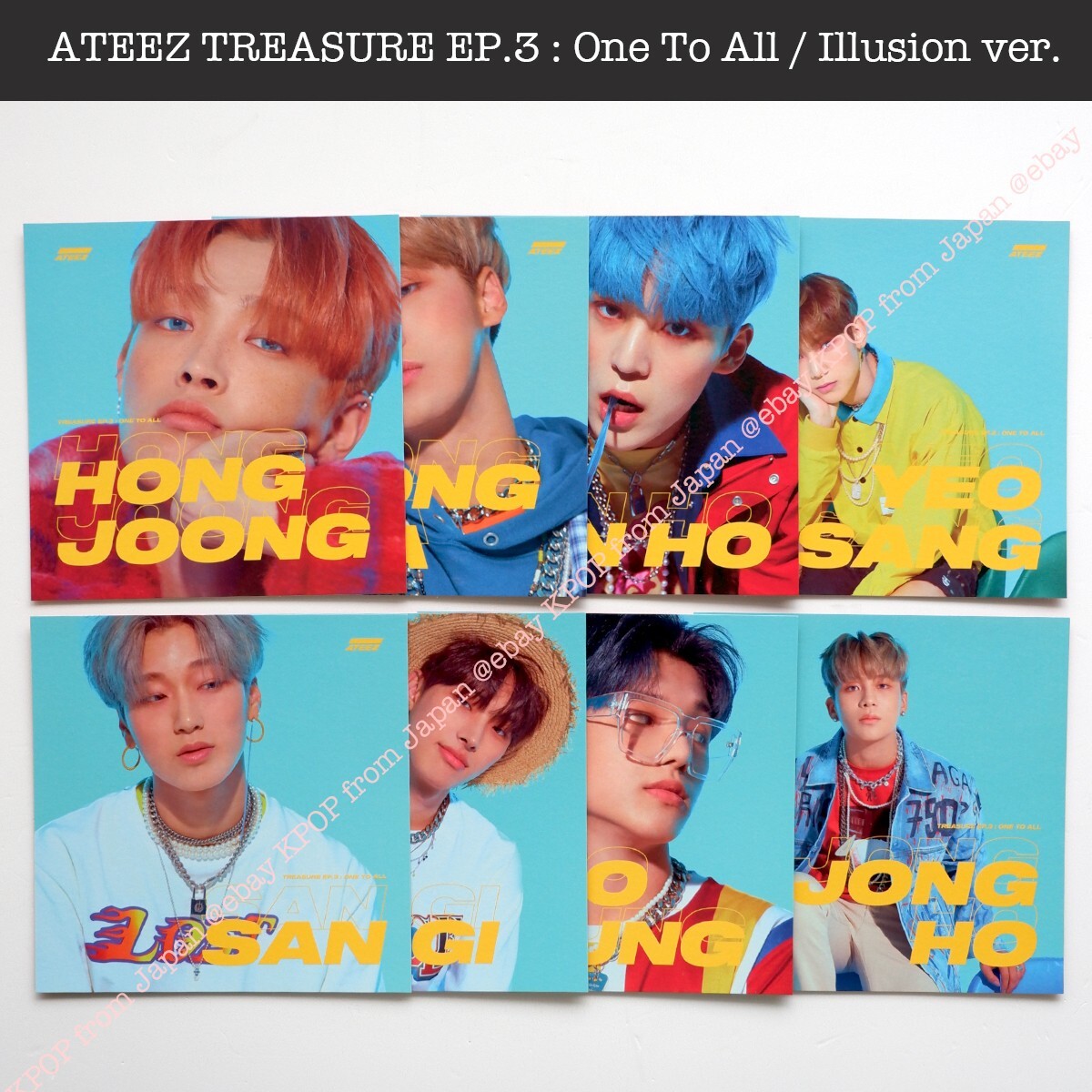 JONGHO ATEEZ TREASURE EP.3 : One To All / illusion ver. Album +