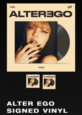 LISA of BLACKPINK Alter Ego Vinyl with SIGNED INSERT PRESALE