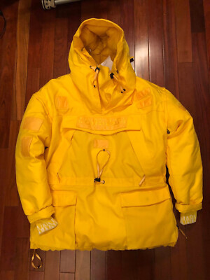 napa by martine rose skidoo yellow puffer parka size 3 jacket