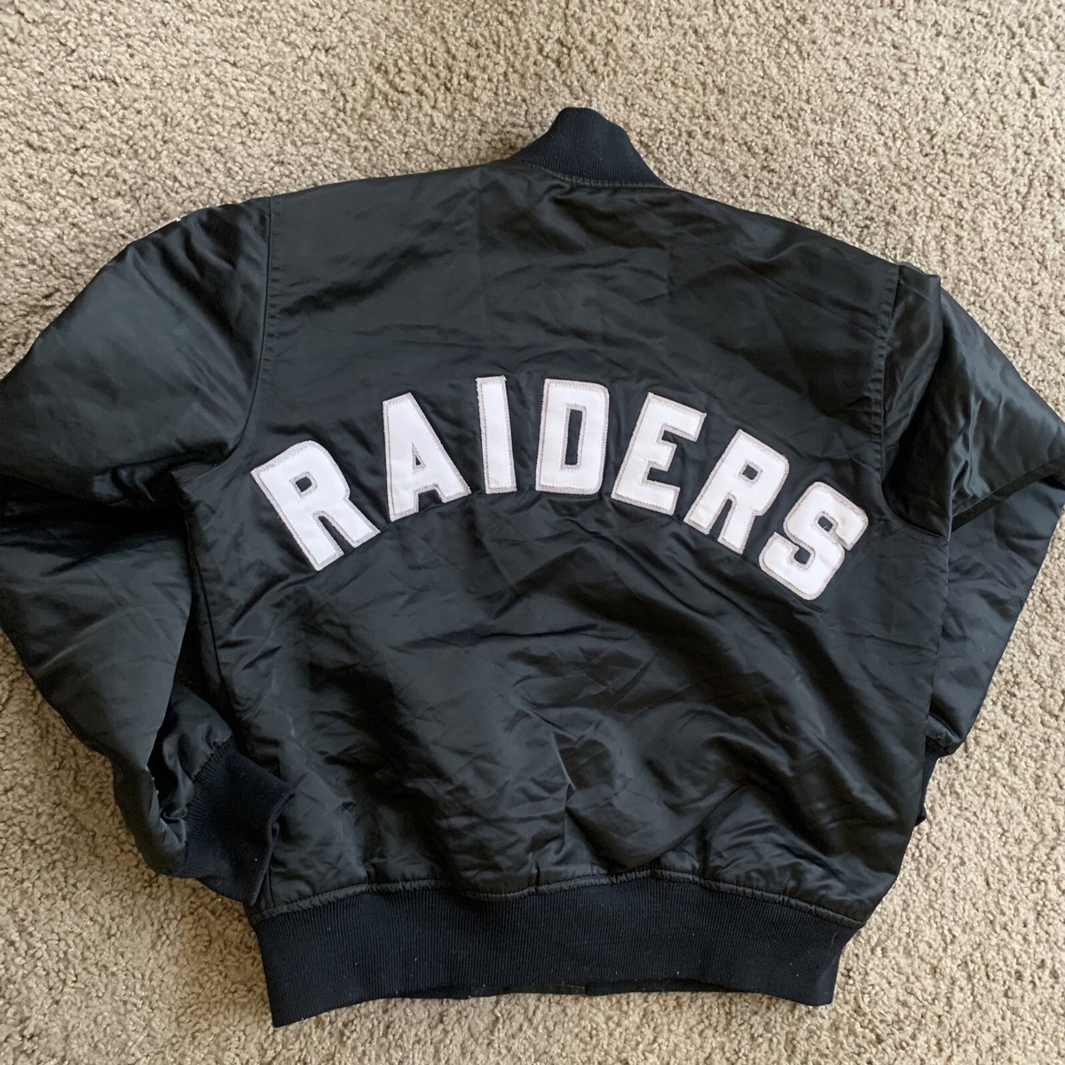 Starter Jacket Vintage 80s Pro Line NFL Oakland Raiders Satin