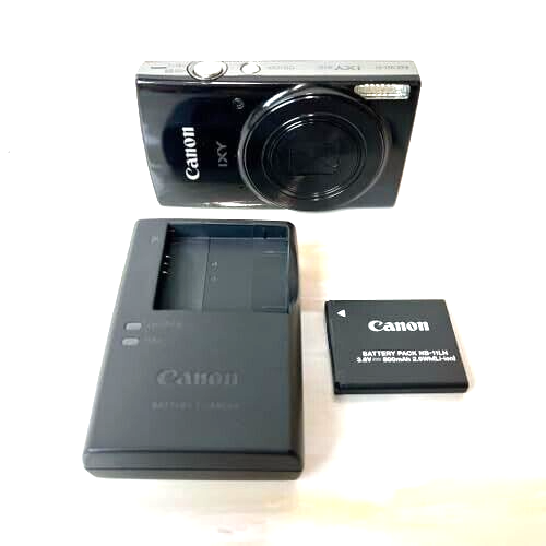 Canon Digital Camera PowerShot ELPH 200 IS IXY 210 Black 10x 20MP