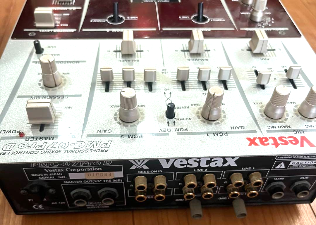Vestax PMC-07 Pro D Samurai DJ Mixer Professional Mixing