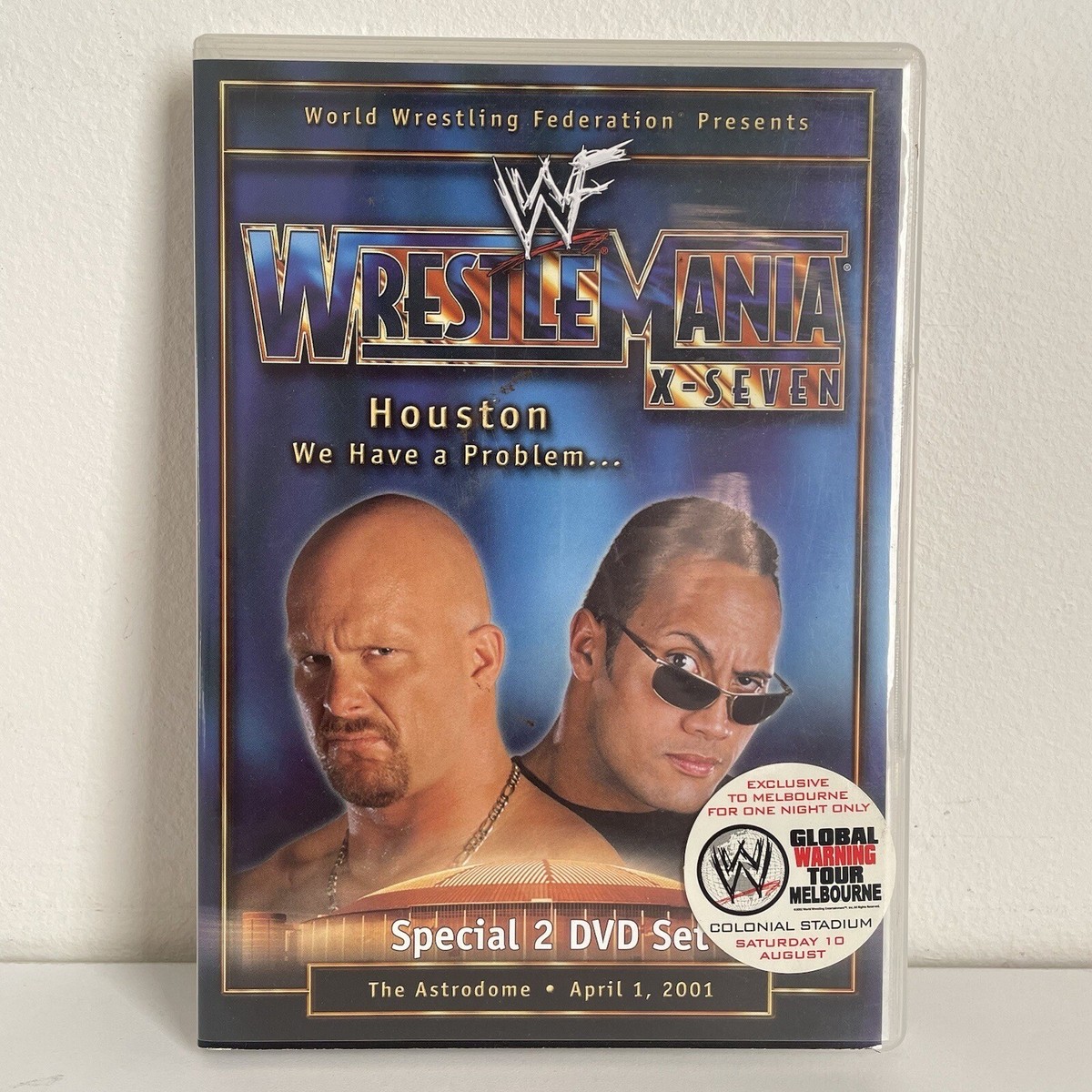 WWF WrestleMania X-Seven 17 2001 DVD WWE Austin Vs Rock - Very