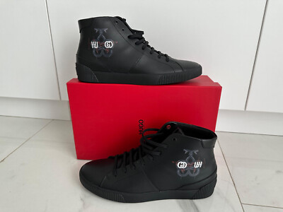 Hugo Boss Zero Hito 2sn black Leather UK9 EU43 Mens Shoes Trainers