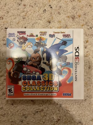 Sega 3D Classics Collection (Nintendo 3DS, 2016) With Stickers
