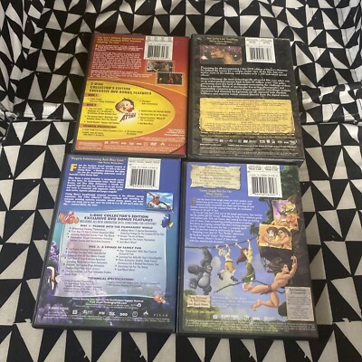 Disney DVD Lot(4) Incredibles, Dinosaur, Finding Nemo , Tarzan