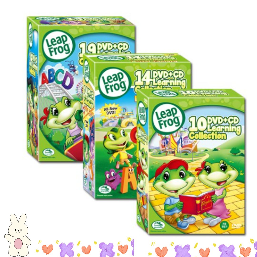 New Leap Frog Album 1, 2 & 3 DVD Set Cartoon Kid Learning