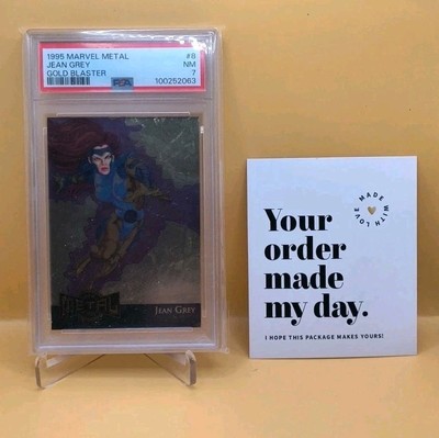 PSA 7 - 1995 Marvel Metal - Jean Grey Gold Blaster - Limited 8 Of