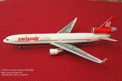 JC Wing Swissair Asia McDonnell Douglas MD-11 in Old Color Diecast