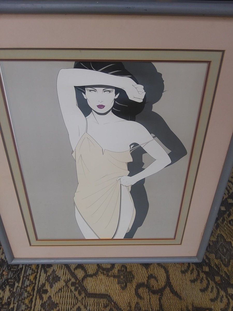 Patrick Nagel version of Art Expo NY 1980 Original Frame and