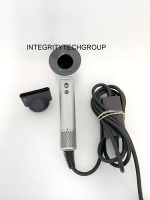 Dyson Supersonic Hair Dryer HD01 White/Silver plus Concentrator