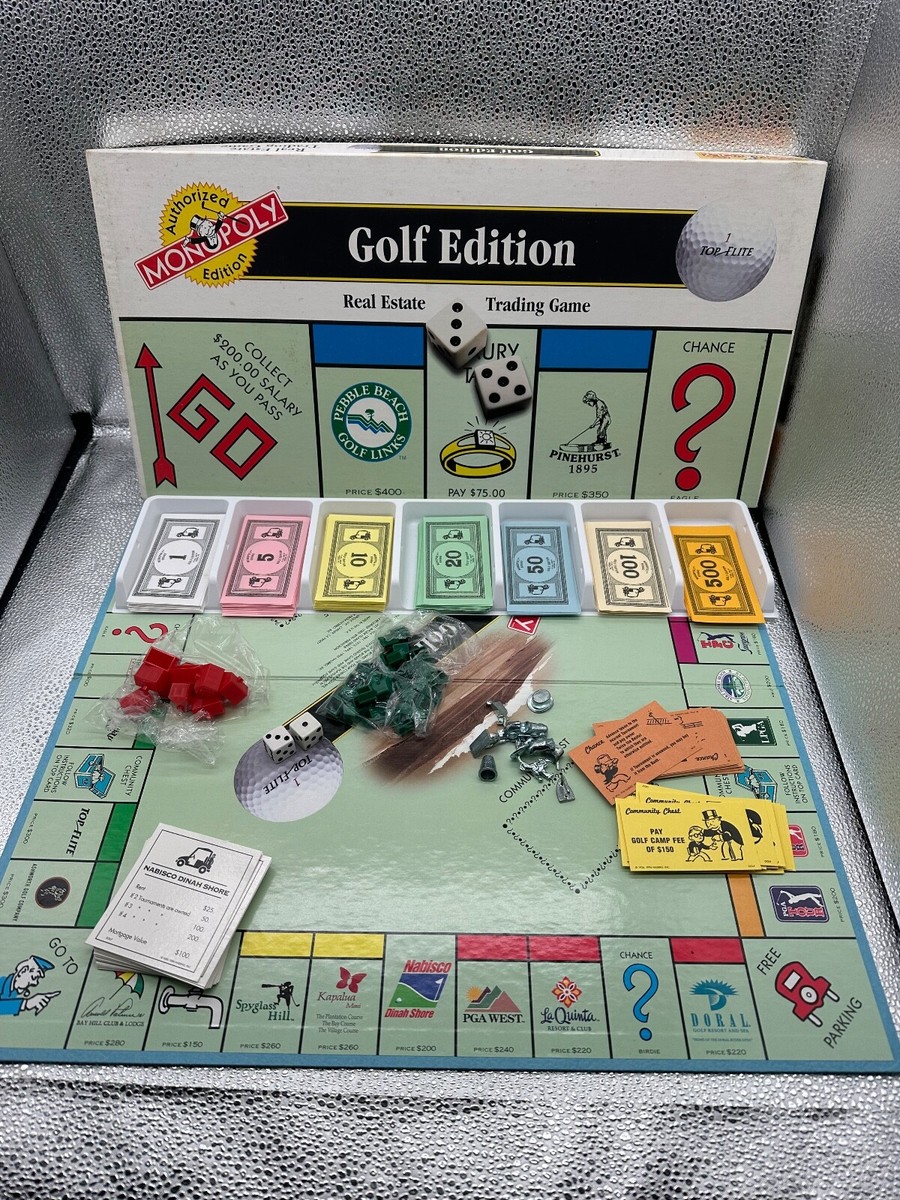 Vintage Hasbro 1996 Monopoly Golf Edition Real Estate Board Game