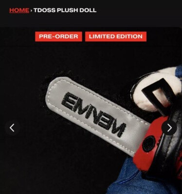 Eminem Limited Edition The Death Of Slim Shady Plush Doll PRE