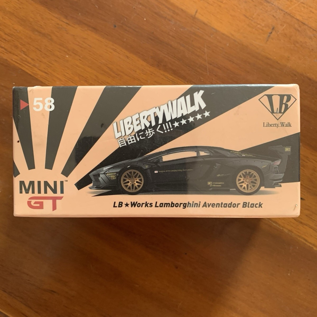 MINI GT #58 LB-Works Lamborghini Aventador - Black - MiniGT | eBay