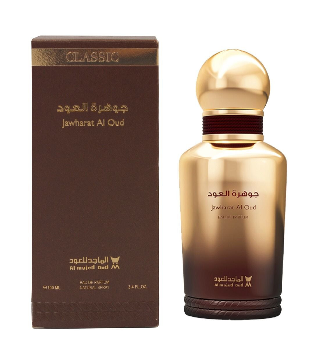 Jawharat Al Oud by Al Majed Oud 100ml Spray - Free Express