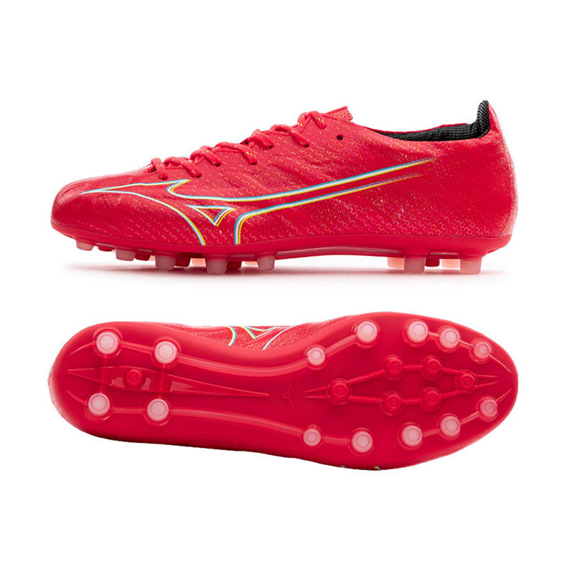 Mizuno Alpha AG Japan P1GA236164 Coral Mens Football Cleats Shoes