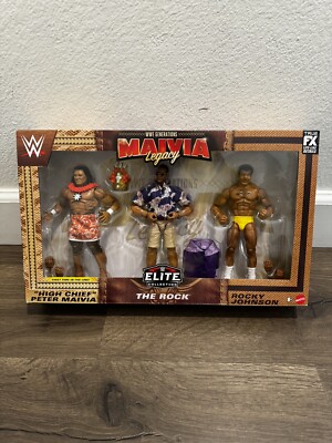 WWE Mattel Elite The Rock WWE Generations Maivia Legacy 3-Pack